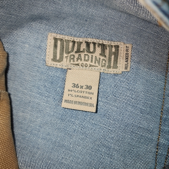 DULUTH TRADING EUC MENS SZ 36 x 30 DENIM BALL ROOM JEANS - Picture 5 of 9